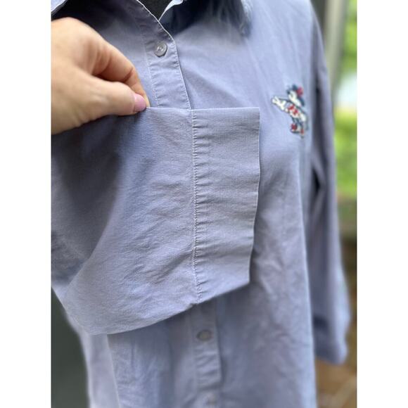 Disney Women’s Minnie Mouse Shirt Button up quarter sleeves XL Disney world - Picture 5 of 10